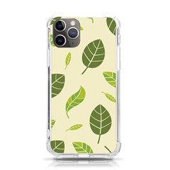 Leaf-spring-seamless-pattern-fresh-green-color-nature Iphone 11 Pro 5 8 Inch Tpu Uv Print Case by uniart180623