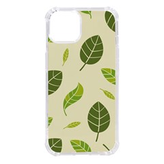 Leaf-spring-seamless-pattern-fresh-green-color-nature Iphone 14 Tpu Uv Print Case by uniart180623