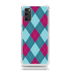 Argyle-pattern-seamless-fabric-texture-background-classic-argill-ornament Samsung Galaxy S20 6 2 Inch Tpu Uv Case by uniart180623