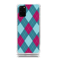 Argyle-pattern-seamless-fabric-texture-background-classic-argill-ornament Samsung Galaxy S20plus 6 7 Inch Tpu Uv Case by uniart180623