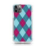 Argyle-pattern-seamless-fabric-texture-background-classic-argill-ornament iPhone 11 Pro 5.8 Inch TPU UV Print Case Front