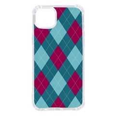 Argyle-pattern-seamless-fabric-texture-background-classic-argill-ornament Iphone 14 Plus Tpu Uv Print Case