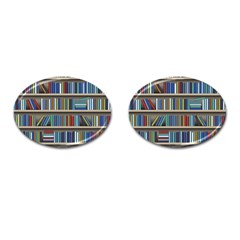 Bookshelf Cufflinks (oval)