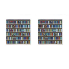 Bookshelf Cufflinks (square)