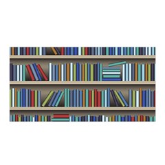 Bookshelf Satin Wrap 35  X 70  by uniart180623