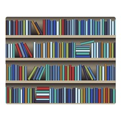 Bookshelf Premium Plush Fleece Blanket (large) by uniart180623