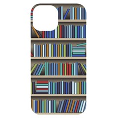 Bookshelf Iphone 14 Black Uv Print Case