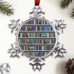 Bookshelf Metal Large Snowflake Ornament