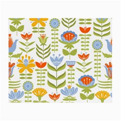 Seamless-pattern-with-various-flowers-leaves-folk-motif Small Glasses Cloth by uniart180623