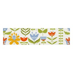 Seamless-pattern-with-various-flowers-leaves-folk-motif Banner And Sign 4  X 1  by uniart180623