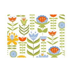 Seamless-pattern-with-various-flowers-leaves-folk-motif Premium Plush Fleece Blanket (mini) by uniart180623