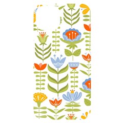 Seamless-pattern-with-various-flowers-leaves-folk-motif Iphone 14 Plus Black Uv Print Case