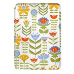 Seamless-pattern-with-various-flowers-leaves-folk-motif Rectangular Glass Fridge Magnet (4 pack) Front