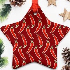 Chili-pattern-red Ornament (star)