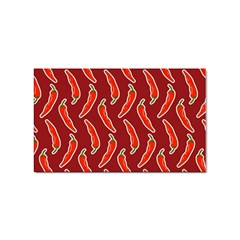 Chili-pattern-red Sticker Rectangular (10 Pack)