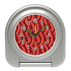 Chili-pattern-red Travel Alarm Clock