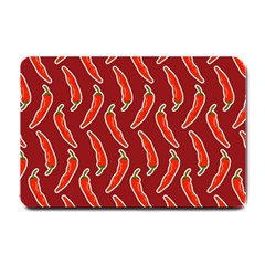 Chili-pattern-red Small Doormat by uniart180623