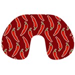 Chili-pattern-red Travel Neck Pillow Front