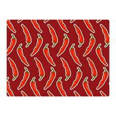 Chili-pattern-red Two Sides Premium Plush Fleece Blanket (mini) by uniart180623