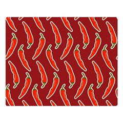 Chili-pattern-red Two Sides Premium Plush Fleece Blanket (large) by uniart180623