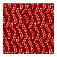 Chili-pattern-red Banner And Sign 4  X 4 