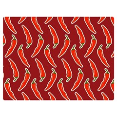 Chili-pattern-red Two Sides Premium Plush Fleece Blanket (extra Small) by uniart180623