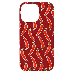 Chili-pattern-red Iphone 14 Pro Max Black Uv Print Case