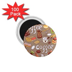 Vector-seamless-pattern-with-doodle-coffee-equipment 1 75  Magnets (100 Pack)  by uniart180623