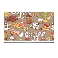 Vector-seamless-pattern-with-doodle-coffee-equipment Business Card Holder by uniart180623