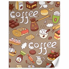 Vector-seamless-pattern-with-doodle-coffee-equipment Canvas 12  X 16  by uniart180623