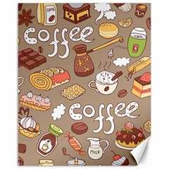 Vector-seamless-pattern-with-doodle-coffee-equipment Canvas 16  X 20  by uniart180623