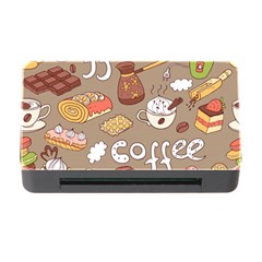 Vector-seamless-pattern-with-doodle-coffee-equipment Memory Card Reader With Cf by uniart180623