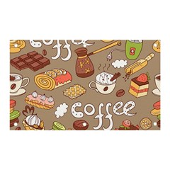 Vector-seamless-pattern-with-doodle-coffee-equipment Banner And Sign 5  X 3  by uniart180623