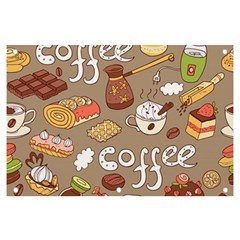 Vector-seamless-pattern-with-doodle-coffee-equipment Banner And Sign 6  X 4  by uniart180623