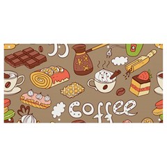 Vector-seamless-pattern-with-doodle-coffee-equipment Banner And Sign 8  X 4  by uniart180623