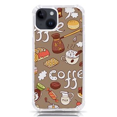 Vector-seamless-pattern-with-doodle-coffee-equipment Iphone 14 Tpu Uv Print Case by uniart180623