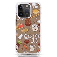 Vector-seamless-pattern-with-doodle-coffee-equipment Iphone 14 Pro Tpu Uv Print Case