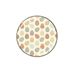 Seamless-pattern-colorful-easter-egg-flat-icons-painted-traditional-style Hat Clip Ball Marker (10 Pack) by uniart180623