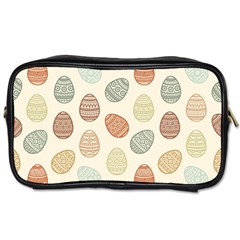 Seamless-pattern-colorful-easter-egg-flat-icons-painted-traditional-style Toiletries Bag (two Sides) by uniart180623