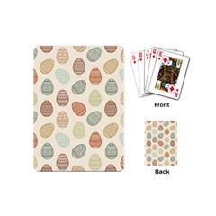 Seamless-pattern-colorful-easter-egg-flat-icons-painted-traditional-style Playing Cards Single Design (mini) by uniart180623