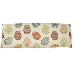 Seamless-pattern-colorful-easter-egg-flat-icons-painted-traditional-style Body Pillow Case (dakimakura) by uniart180623