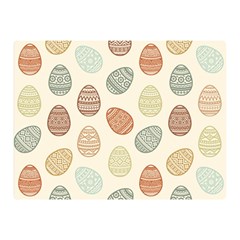 Seamless-pattern-colorful-easter-egg-flat-icons-painted-traditional-style Two Sides Premium Plush Fleece Blanket (mini) by uniart180623