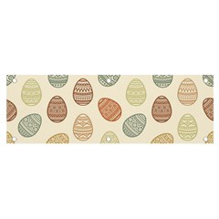 Seamless-pattern-colorful-easter-egg-flat-icons-painted-traditional-style Banner And Sign 6  X 2  by uniart180623