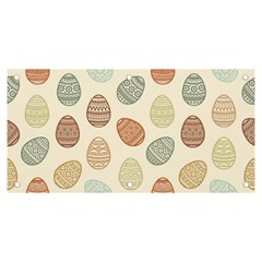 Seamless-pattern-colorful-easter-egg-flat-icons-painted-traditional-style Banner And Sign 6  X 3  by uniart180623