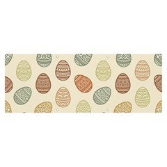 Seamless-pattern-colorful-easter-egg-flat-icons-painted-traditional-style Banner And Sign 8  X 3  by uniart180623