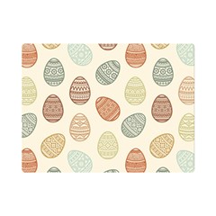 Seamless-pattern-colorful-easter-egg-flat-icons-painted-traditional-style Premium Plush Fleece Blanket (mini) by uniart180623