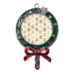 Seamless-pattern-colorful-easter-egg-flat-icons-painted-traditional-style Metal X mas Lollipop With Crystal Ornament