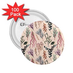 Watercolor-floral-seamless-pattern 2 25  Buttons (100 Pack)  by uniart180623