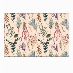 Watercolor-floral-seamless-pattern Postcard 4 x 6  (pkg Of 10) by uniart180623