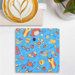 Hand-drawn-seamless-pattern-summer-time Uv Print Square Tile Coaster  by uniart180623